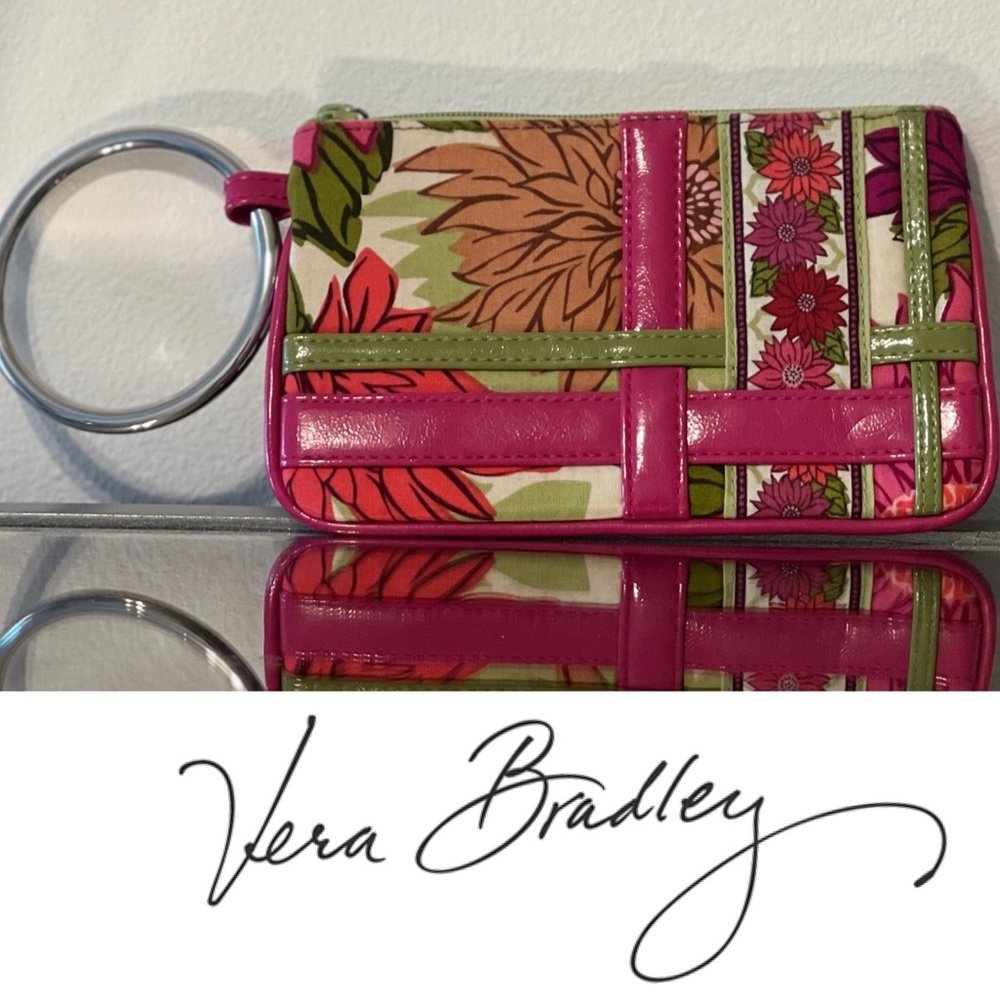 💓 Vera Bradley bangle clutch wristlet, Hello Dahlia